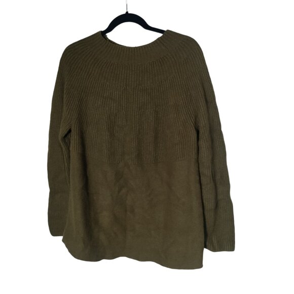 J. Jill Mock Neck Green Sweater Woman S Size Large - Picture 1 of 7